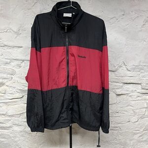 Vintage 80s 90s Reebok Full Zip Windbreaker Jacket Colorblock Thailand Size L